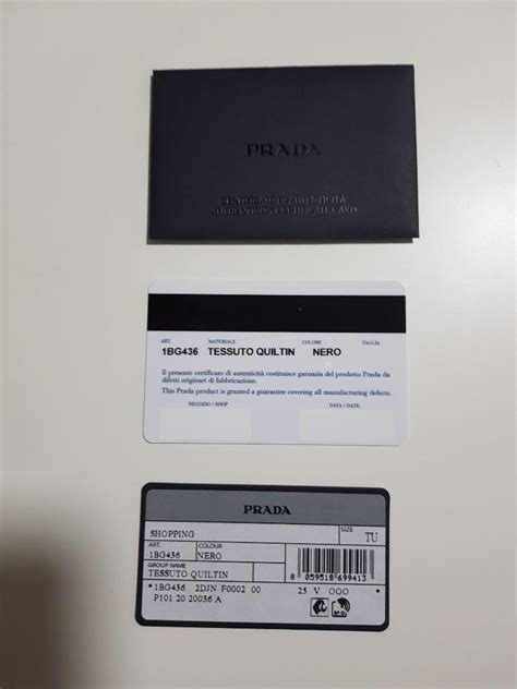 how to tell a real prada bag|prada authenticity certificate card.